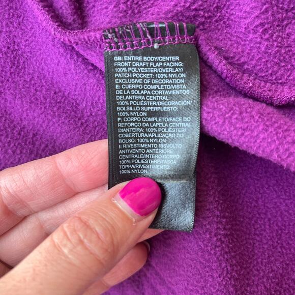 Women's The North Face 92 Rage Retro Fleece Full Zip Jacket Purple Large $120 - Picture 9 of 16